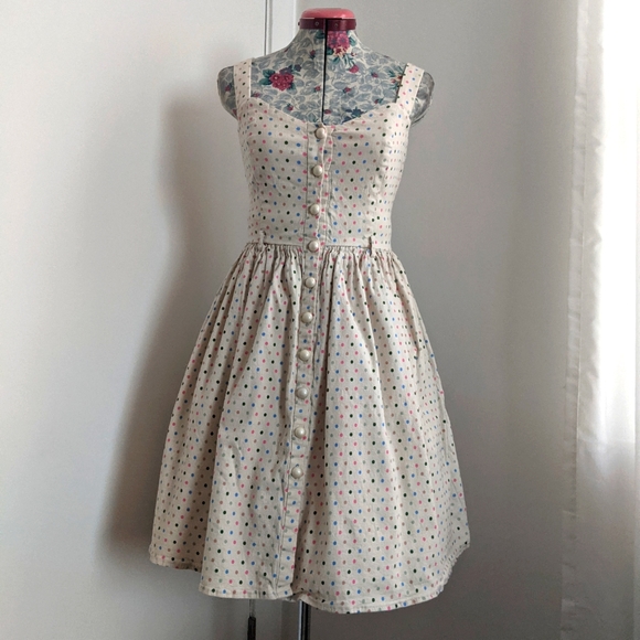 Collectif Dresses & Skirts - Collectif Clothing multicolore dots size Medium